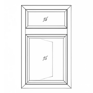 Double Shutter Inside/Outside Opening Side Hung + Top Fix Window