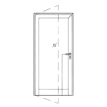 Single Shutter Inside/Outside Opening Side Hung Door